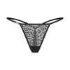 Obsessive Figi stringi otwarte Clara czarne 2-pak